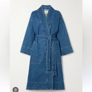 Mara Hoffman Denim Wrap trench